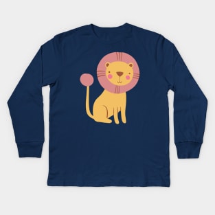 Lovely lion Kids Long Sleeve T-Shirt